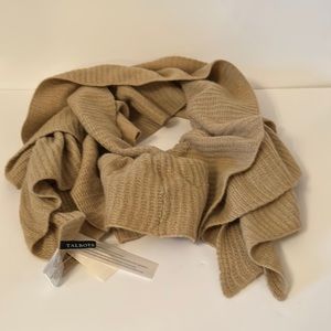 Talbots Beige Cashmere & Wool Scarf